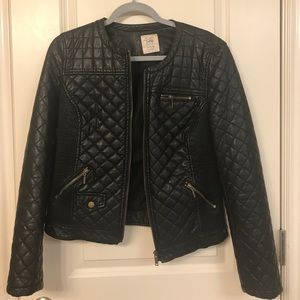 Zara faux leather jacket